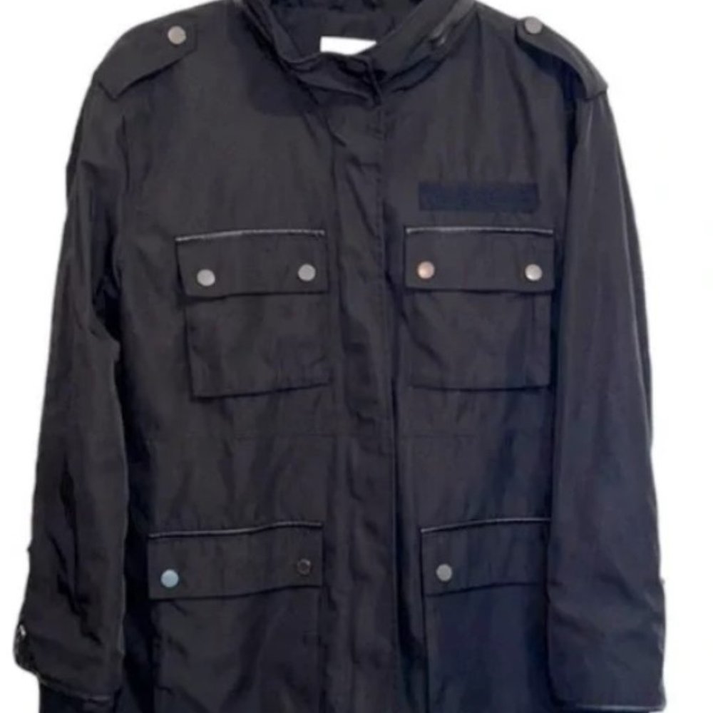 AVEC Les Filles Black Military Cargo Style Jacket